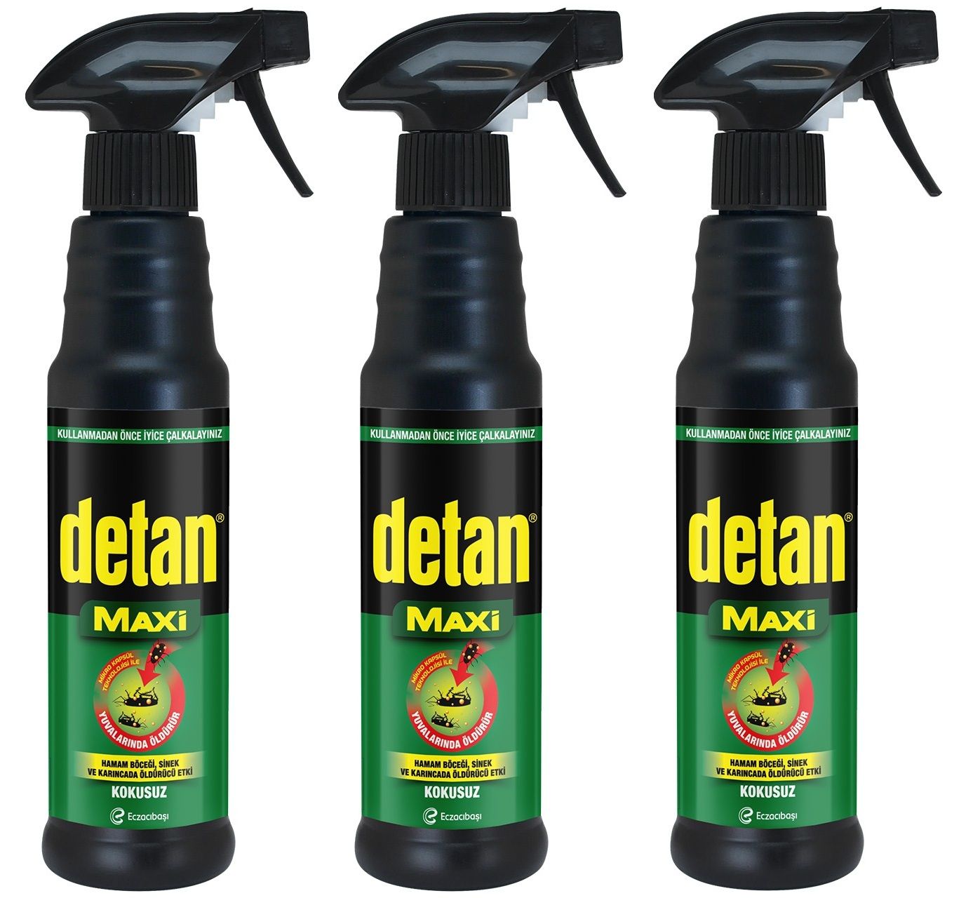 Detan Maxi Böcek İlacı Kokusuz 250 Ml x 3 Adet