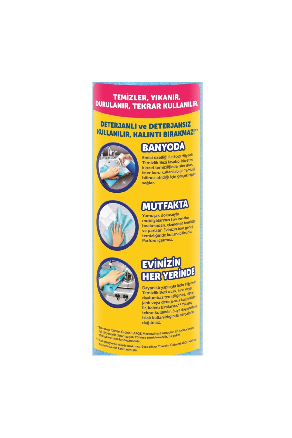 Solo Hijyenik Temizlik Bezi 33 x 30 Cm 10 Lu x 3 Paket
