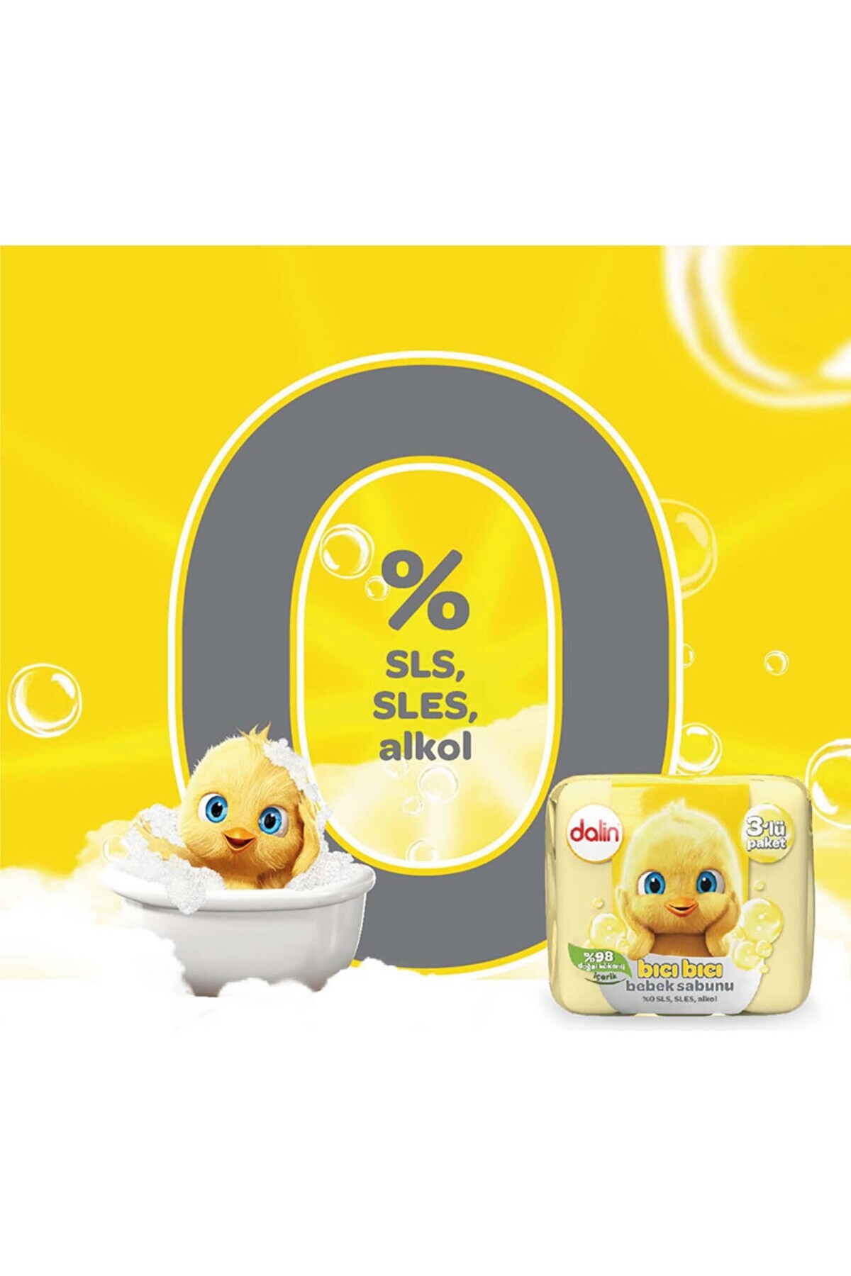 Dalin Klasik Katı Bebek Sabun 3 Lü 3 X 75 Gr x 3 Paket