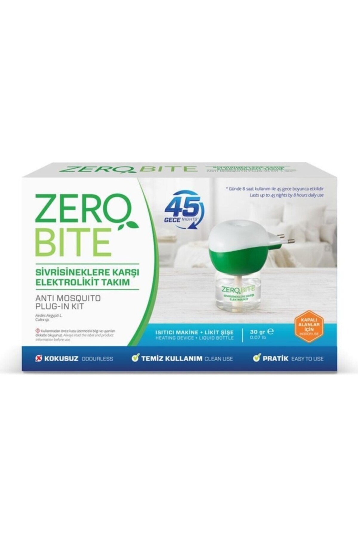 Zero Bite Elektrolikit Makine+Yedek 45 Gece x 3 Adet