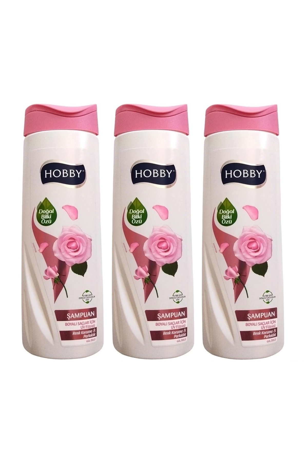Hobby Şampuan Gül Özlü Boyalı Saç 480 Ml x 3 Adet