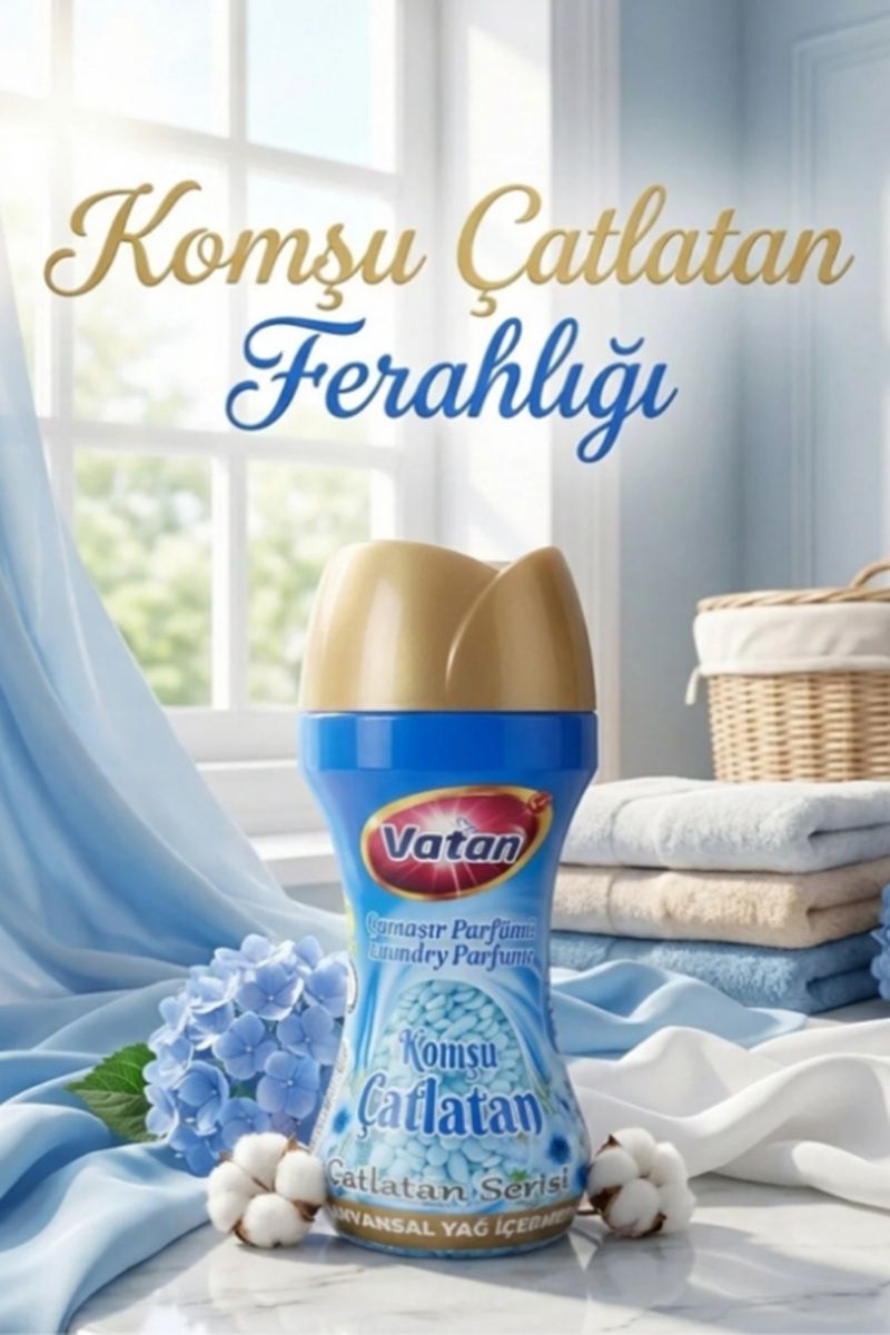 Vatan Granül Çamaşır Parfümü Ve Yumuşatıcı Komşu Çatlatan 210 Gr x 3 Adet
