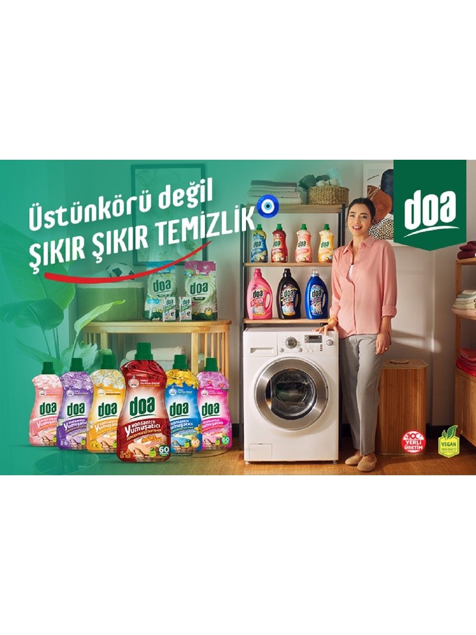 Doa Konsantre Çamaşır Yumuşatıcı Amber Ve Gül 1500 Ml x 4 Adet