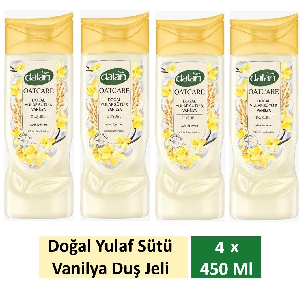 Dalan Duş Jeli Oatcare Yulaf Sütü Ve Vanilya 450 Ml x 4 Adet