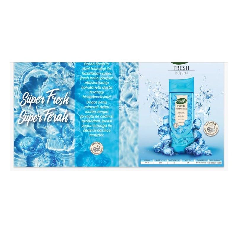 Dalan Duş Jeli Botanıca Orkide Özlü 450 Ml x 4 Adet