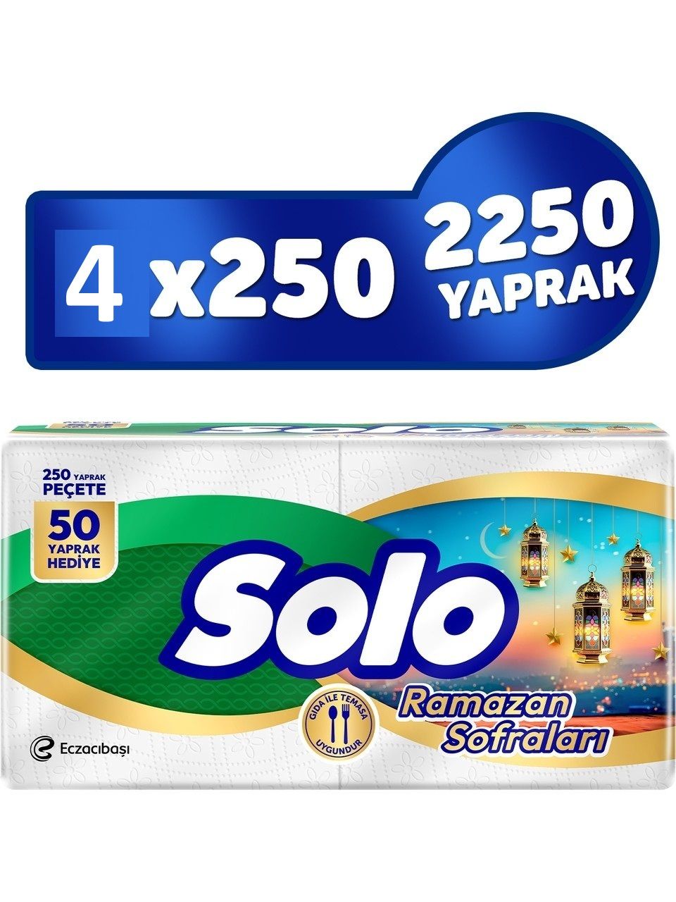 Solo Süper Peçete 250 Li x 4 Paket