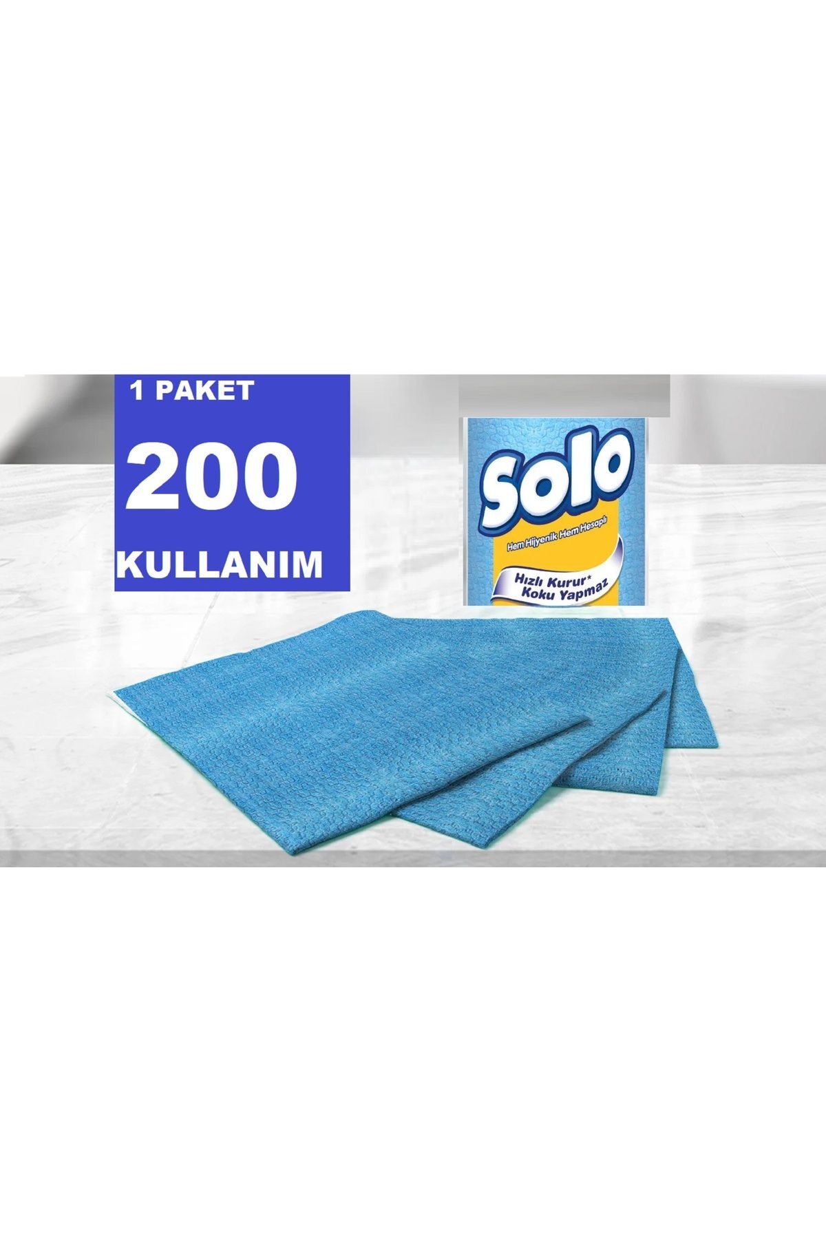 Solo Hijyenik Temizlik Bezi 33 x 30 Cm 10 Lu x 5 Paket