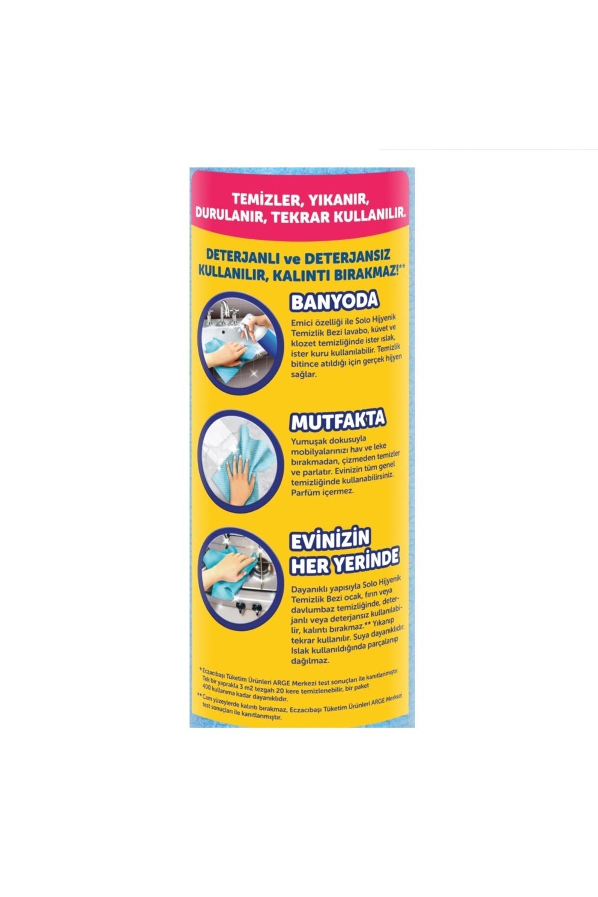 Solo Hijyenik Temizlik Bezi 33 x 30 Cm 10 Lu x 5 Paket