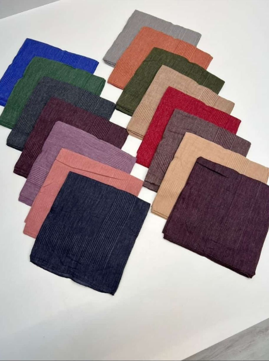 Bilmar Viskon Pamuklu Eşarp 95 x 95 Cm x 5 Adet