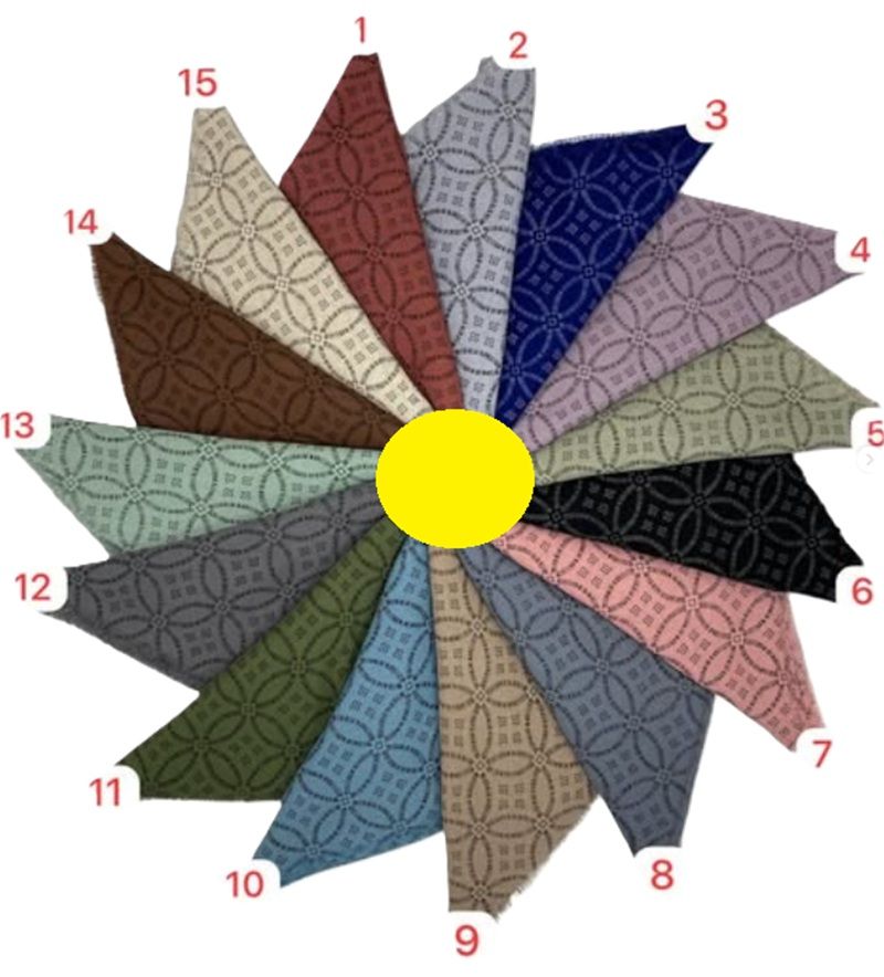 Bilmar Pigment Desenli Flamli Eşarp 100 X 100 Cm x 5 Adet