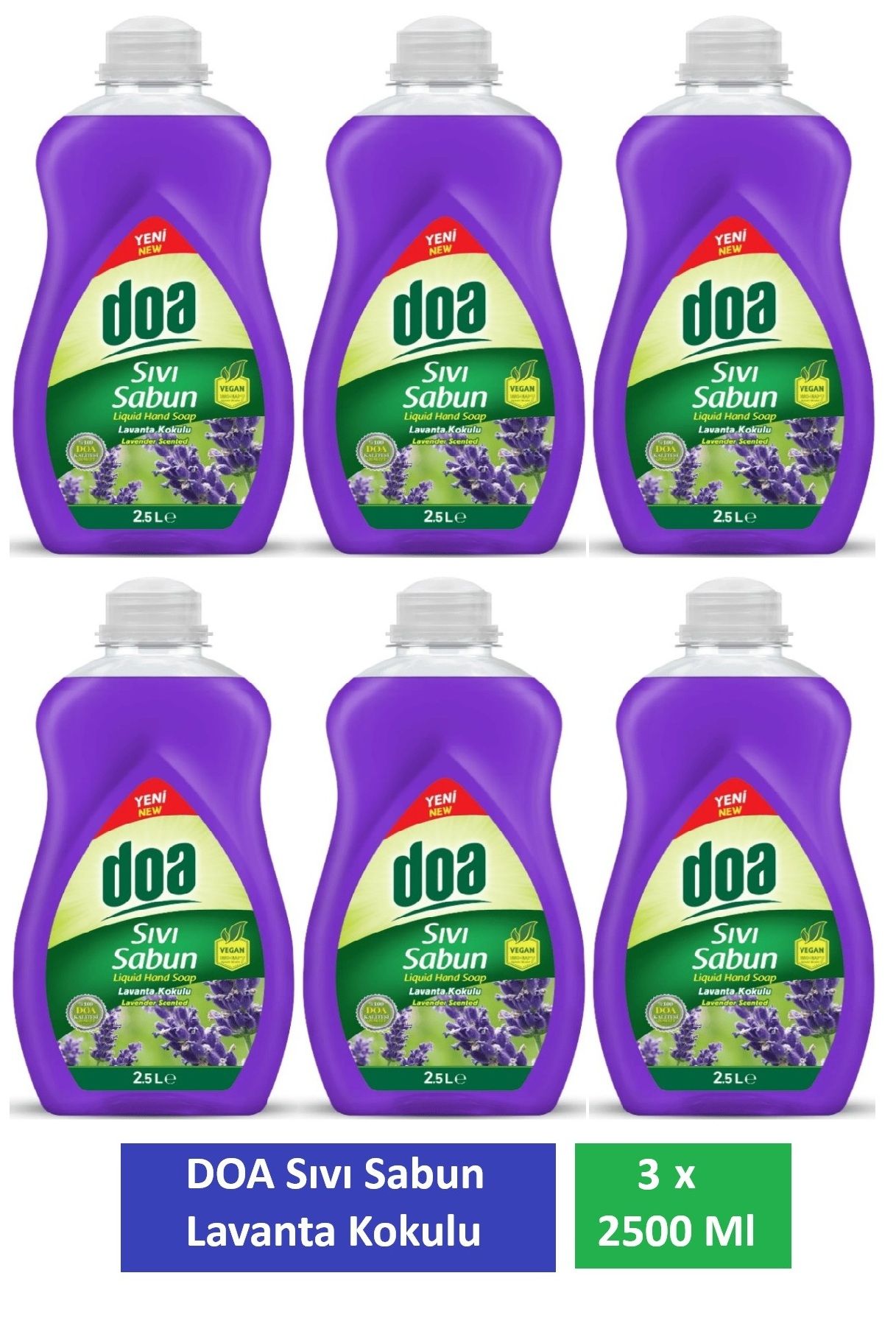 Doa Sıvı Sabun Lavanta 2,5 Lt x 6 Adet