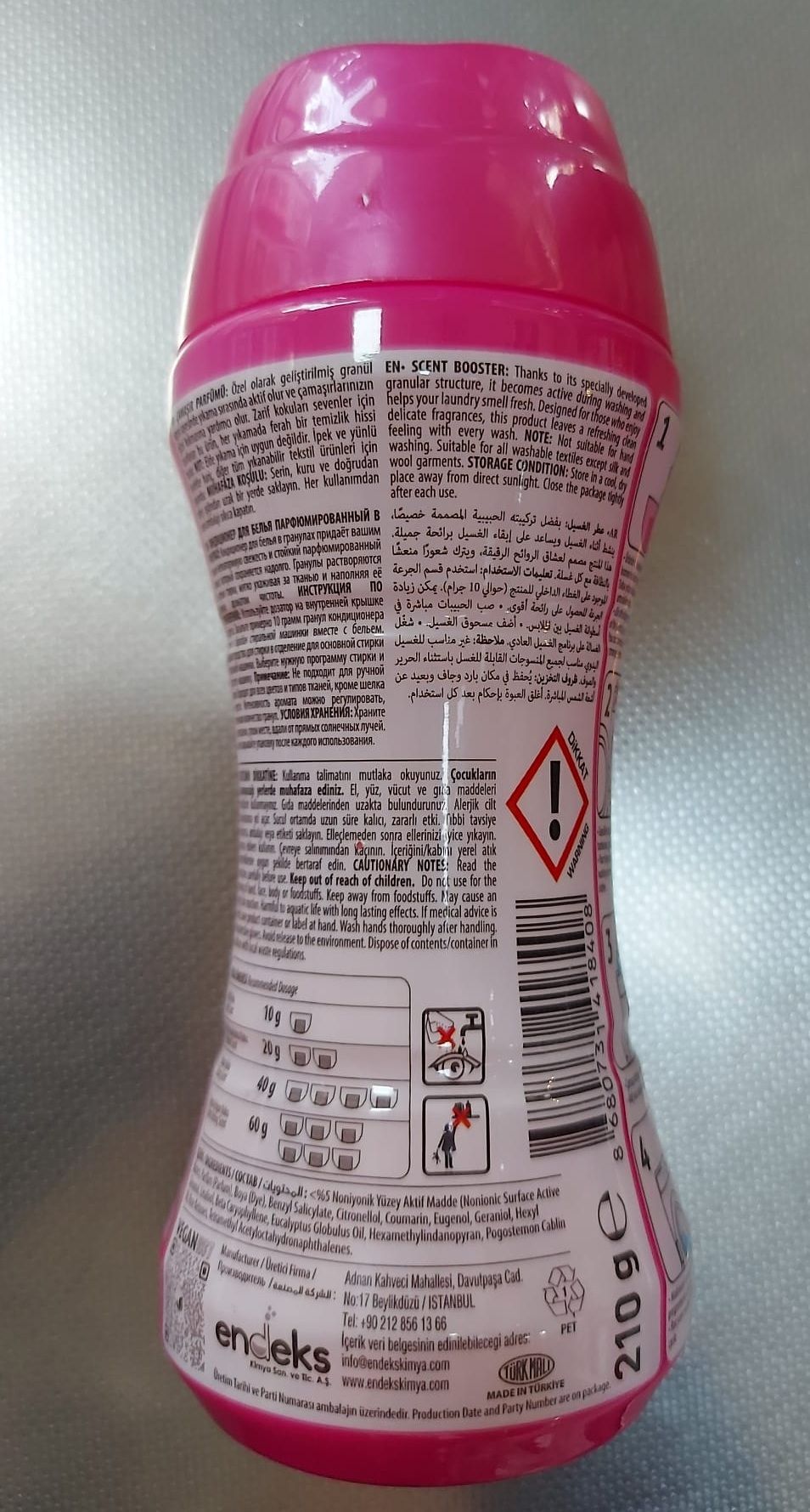 Doa Granül Çamaşır Parfümü & Çamaşır Yumuşatıcı Orkide Çiçeği 6 x 210 Gr