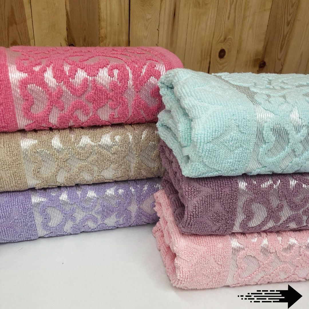 Bimar Bukle Jakarlı Soft Motif Desenli El Ve Yüz Havlusu 50 X 90 Cm x 6 Adet