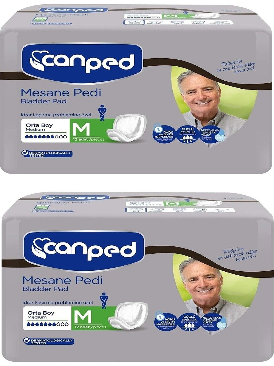 Canped Mesane Pedi Orta (M) Erkek 24 Lü