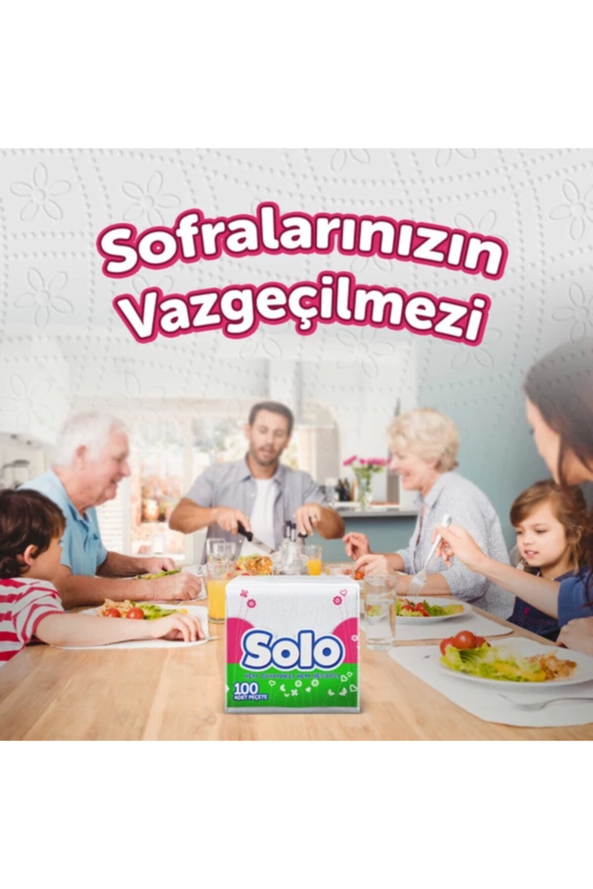 Solo 100'lü Peçete 9x100=900 Yaprak