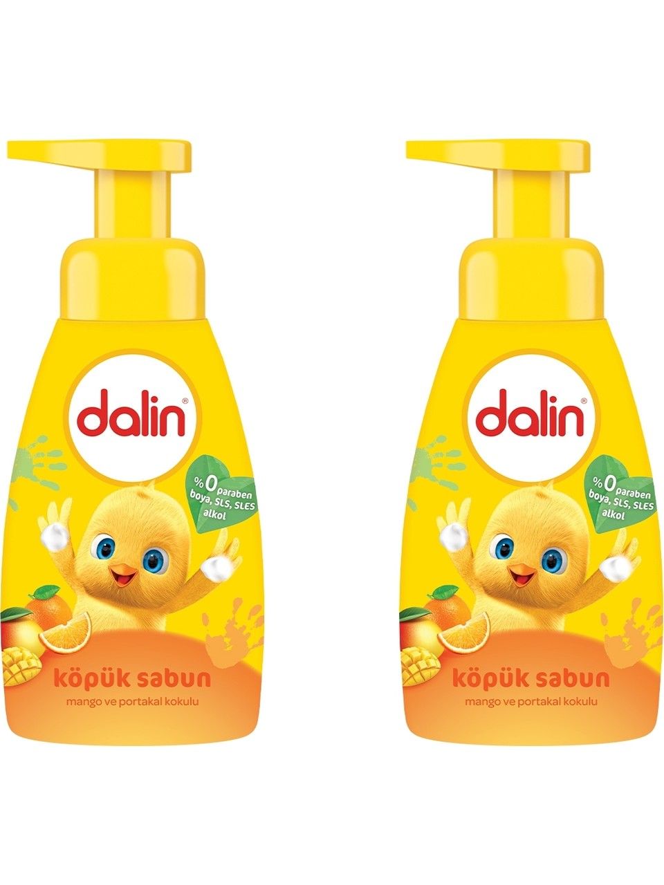 Dalin Bebek Köpük Sabunu 200 Ml Mango Portakal Aromalı x 2 Adet