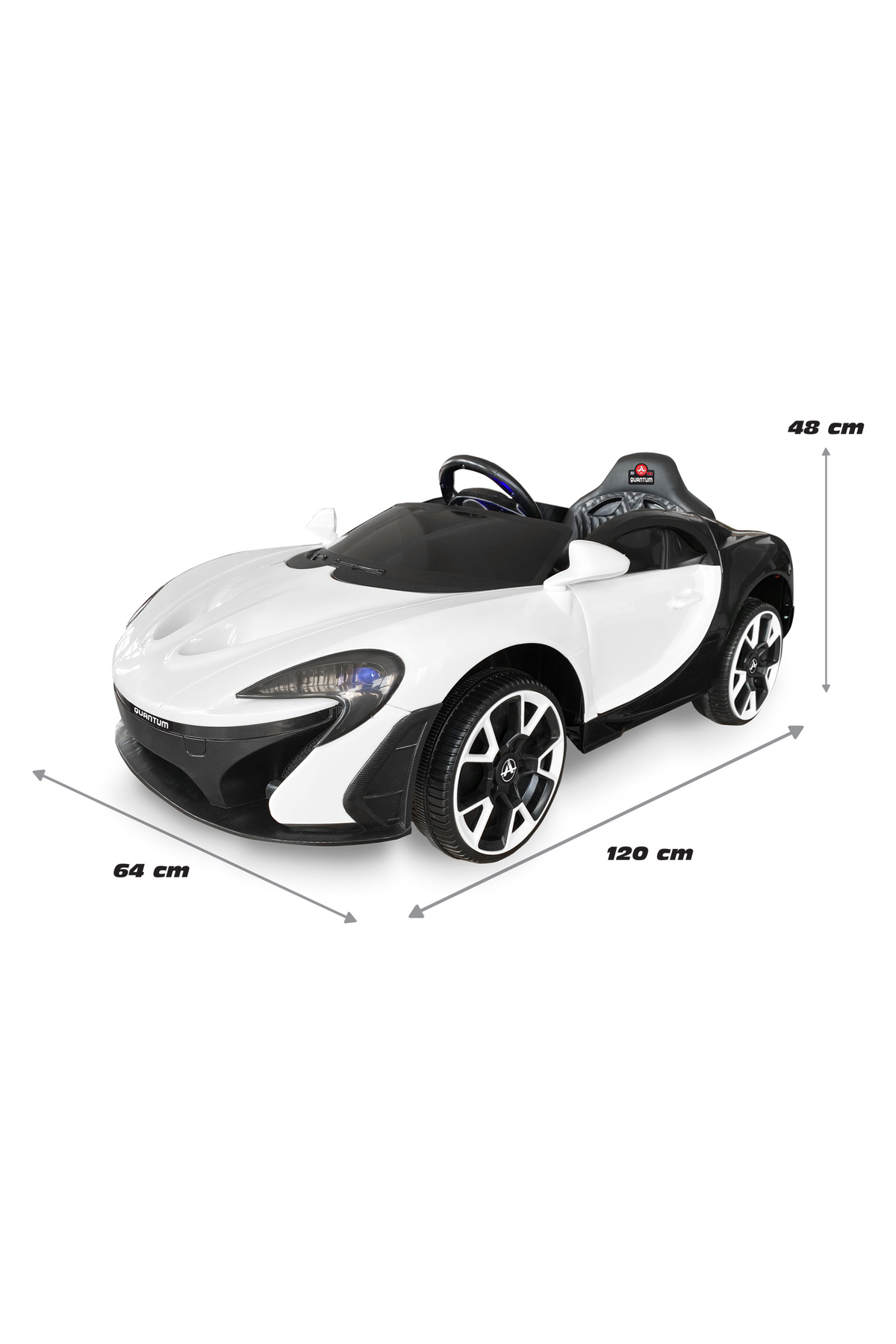 Quantum Uzaktan Kumandalı 4X2 12 VOLT Beyaz Akülü Araba