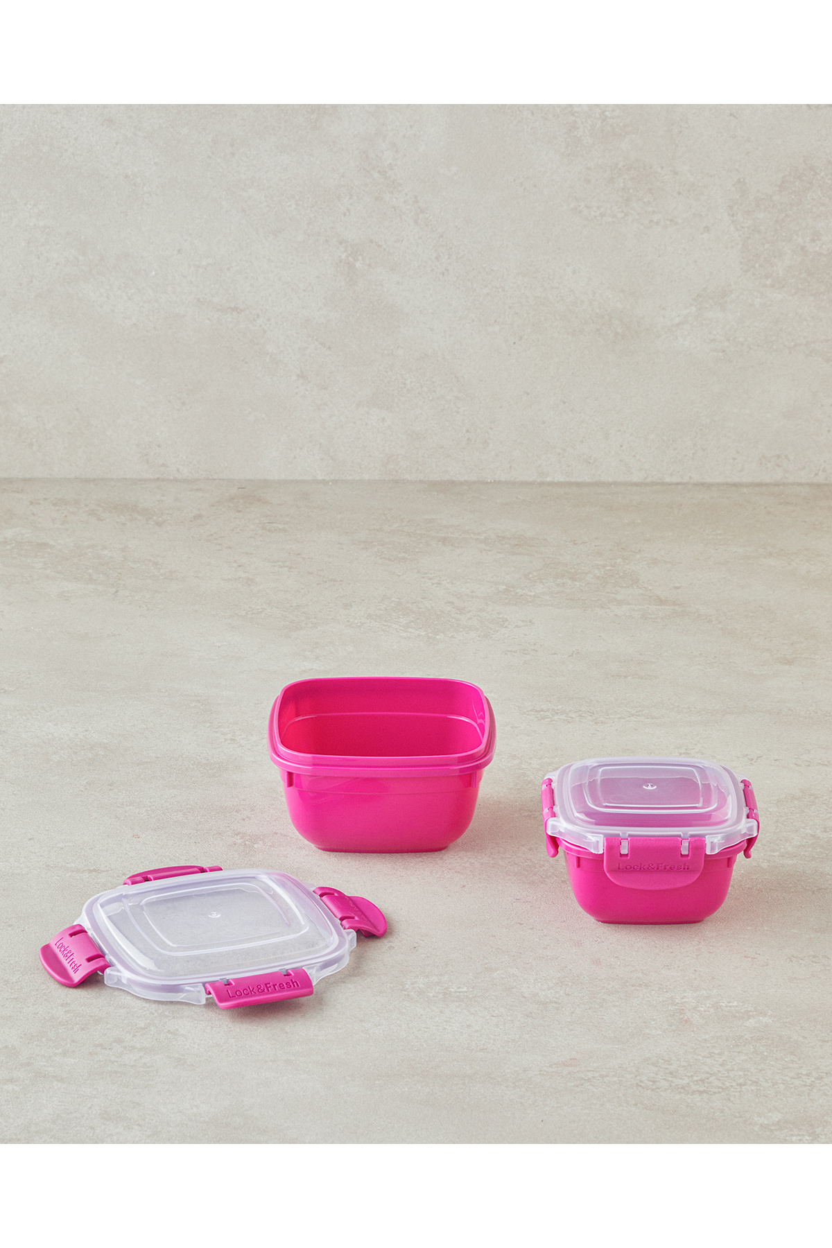 Master Lock Plastik Saklama Kabı Pembe 575 1075 ml