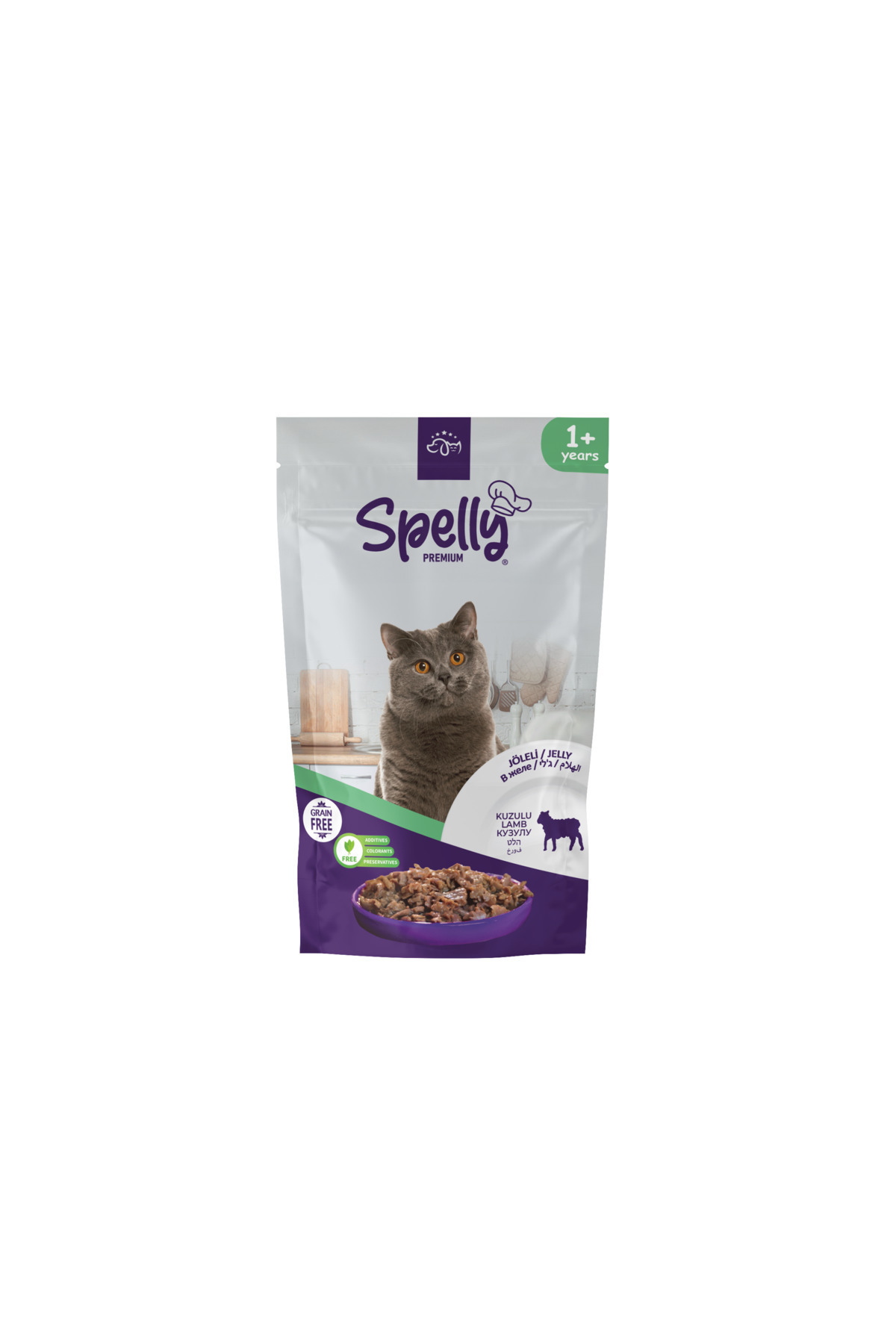 24 Adet x Kuzulu Yetişkin Kedi Maması Pouch (85gr)