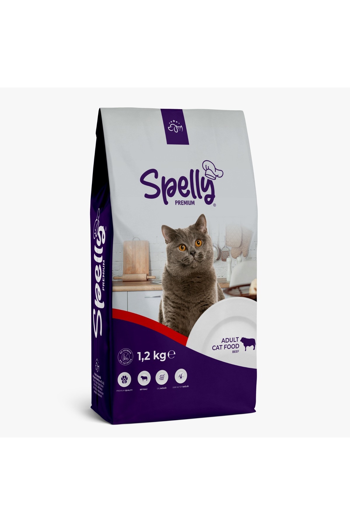 Yetişkin Kedi Maması Biftekli (1.2Kg)
