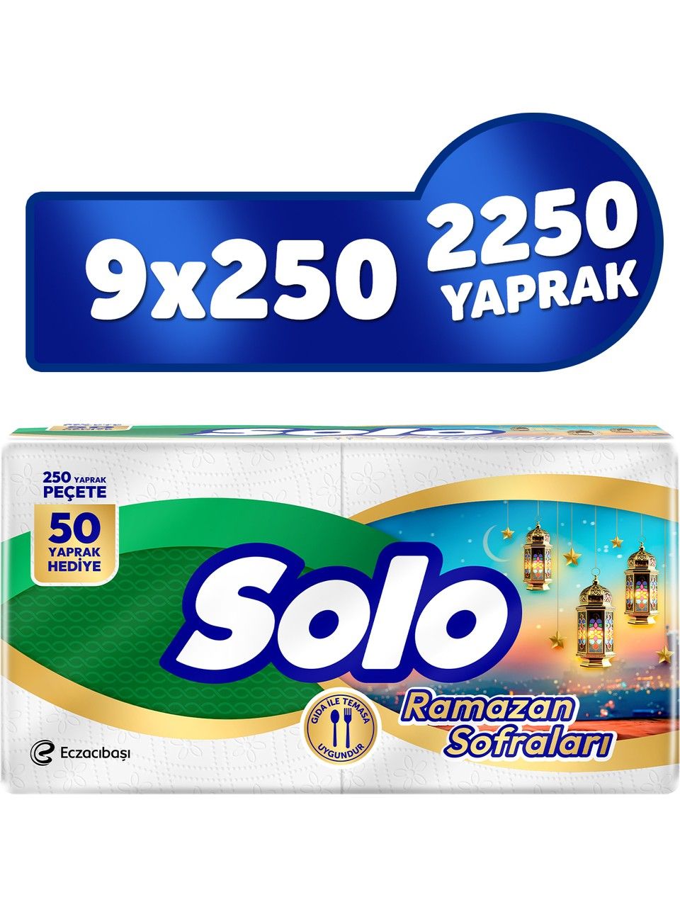 Solo Süper Peçete 250 Li x 9 Paket