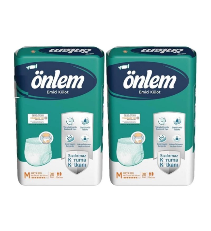 Önlem Emici Külot Medium M 80 x 120 Cm 30 Lu x 2 Paket