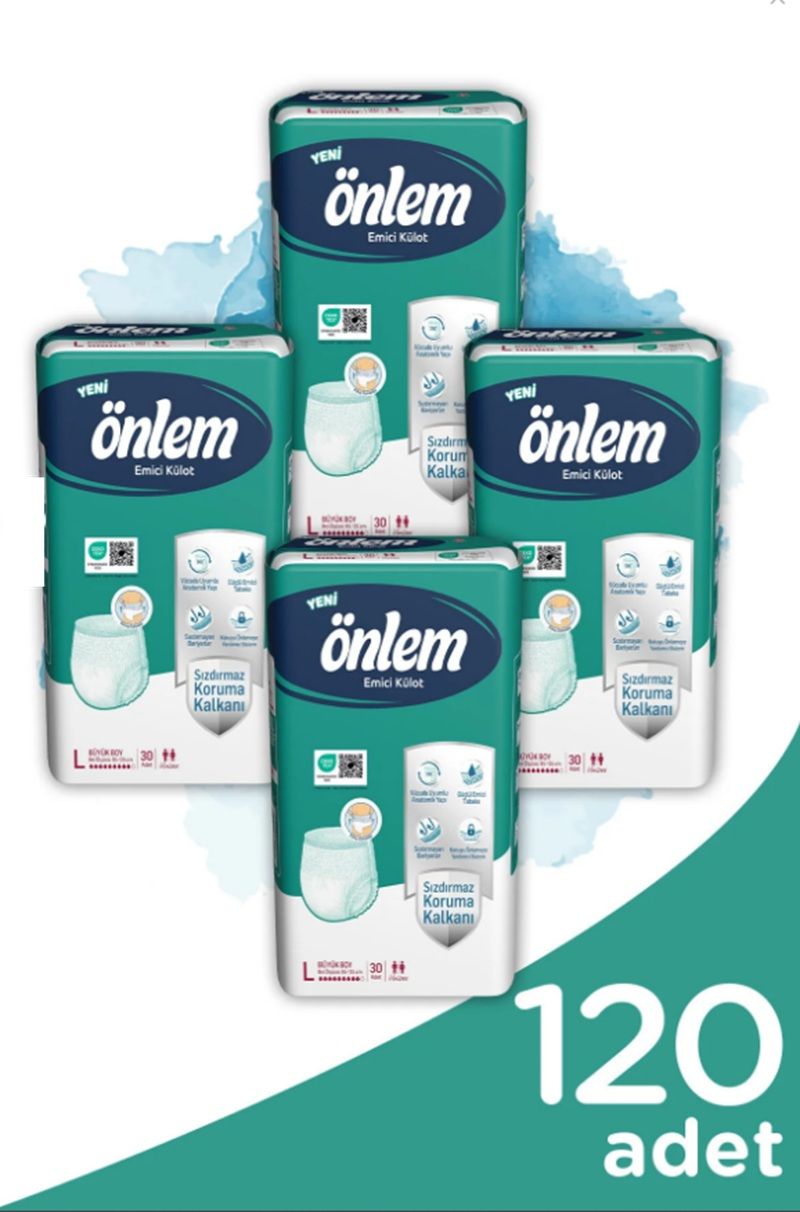 Önlem Emici Külot Large L 100 x 150 Cm 30 Lu x 4 Paket