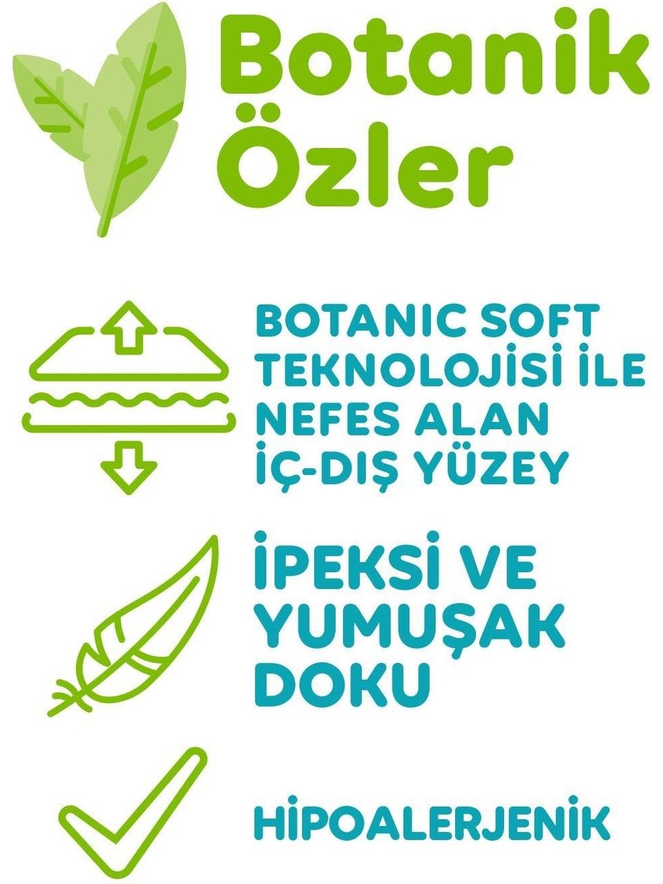 Önlem Botanika Bebek Bezi 4 Beden Maxi 7 - 14 Kg 100 Adet