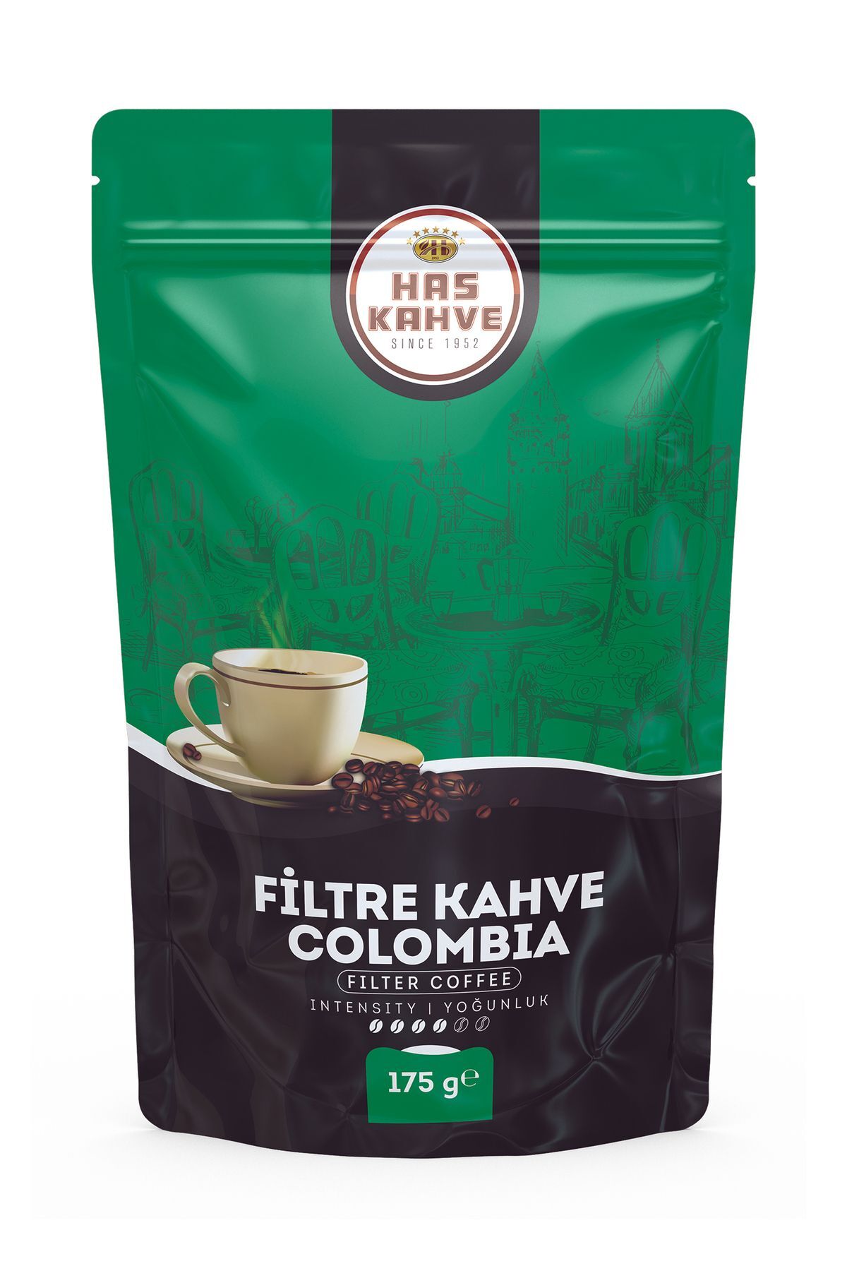 Colombia Filtre 175 gr Çekilmiş Doypack Paket
