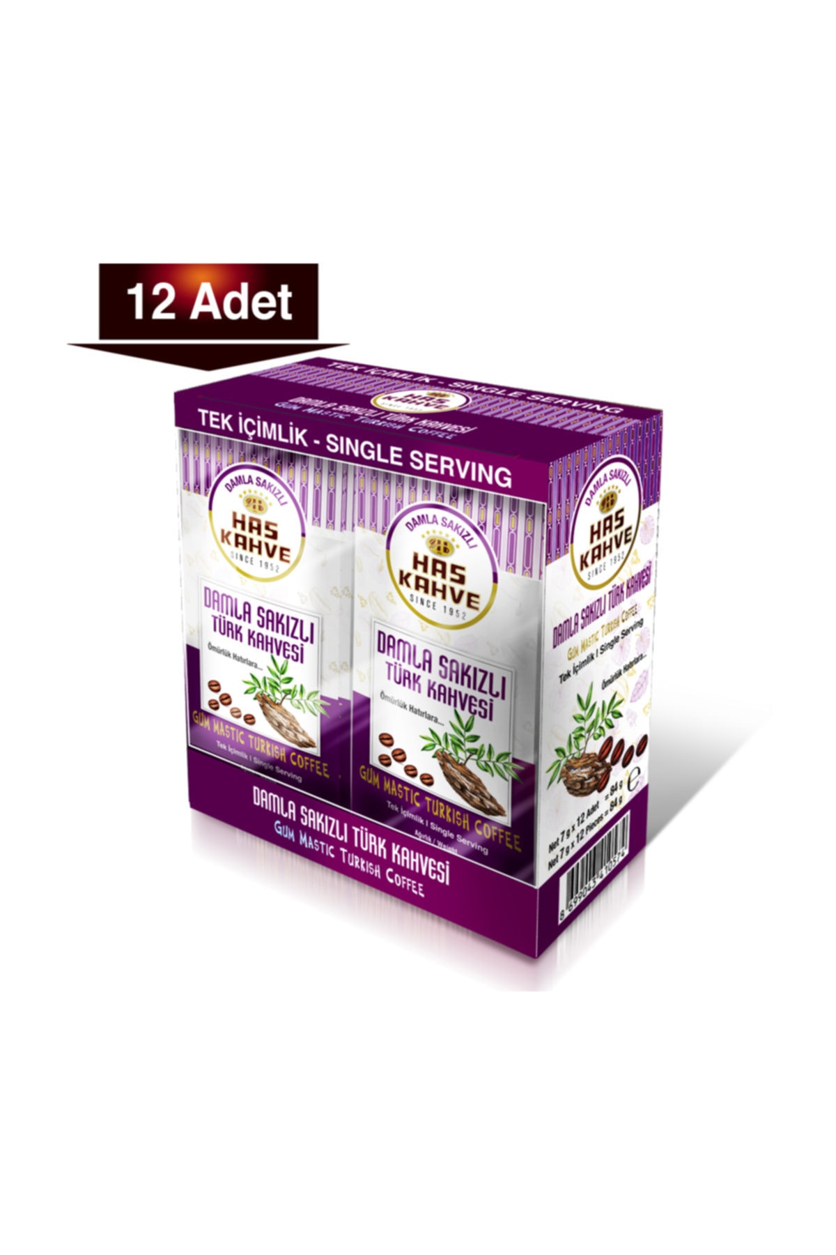 Has Tek Içimlik Damla Sakızlı Türk Kahvesi 12li * 7 Gr.