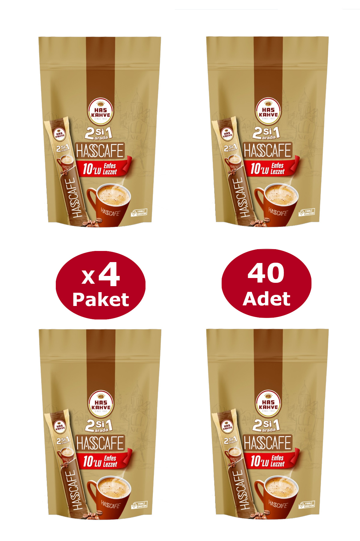 2si 1 Arada 40 Adet (4 x 10lu Paket)