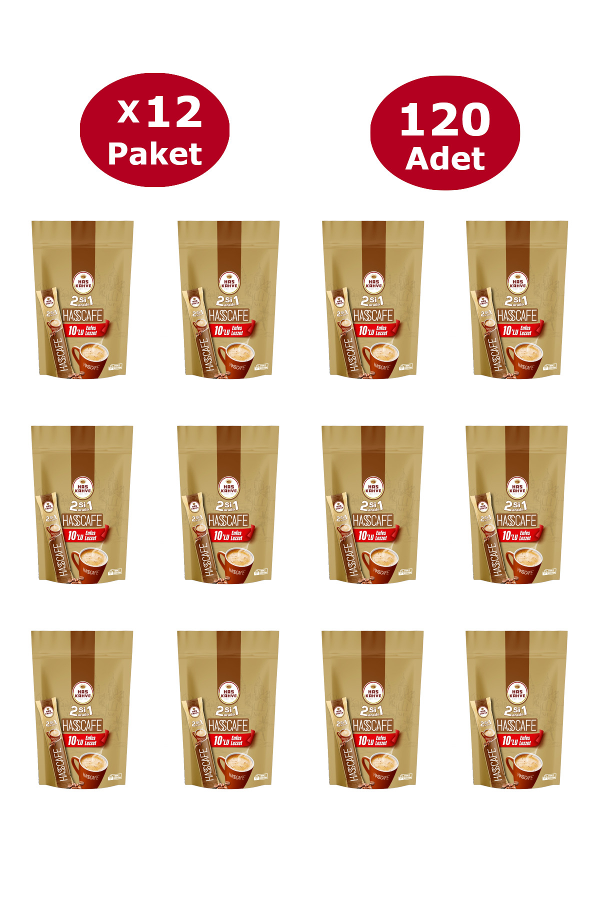 2si 1 Arada 120 Adet (12 x 10lu Paket)