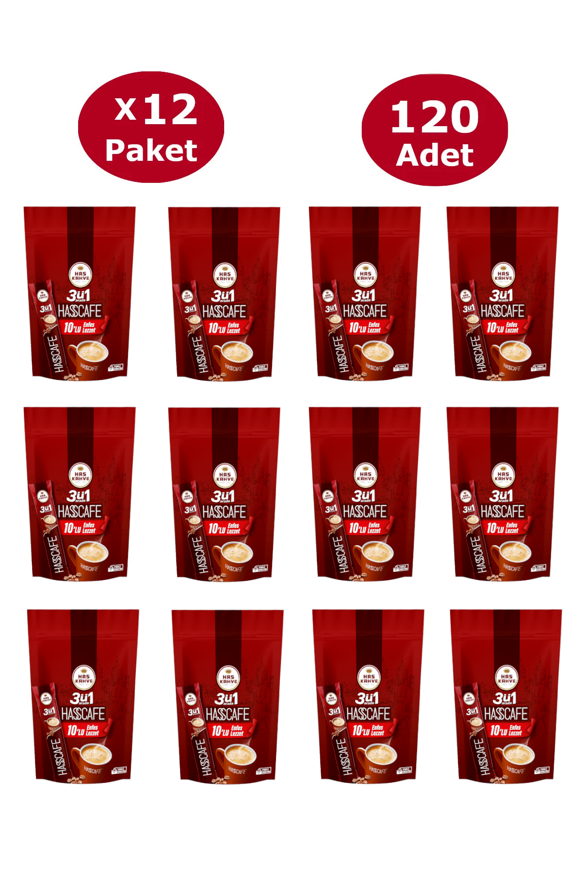 3u 1 Arada 120 Adet (12 x 10lu Paket)