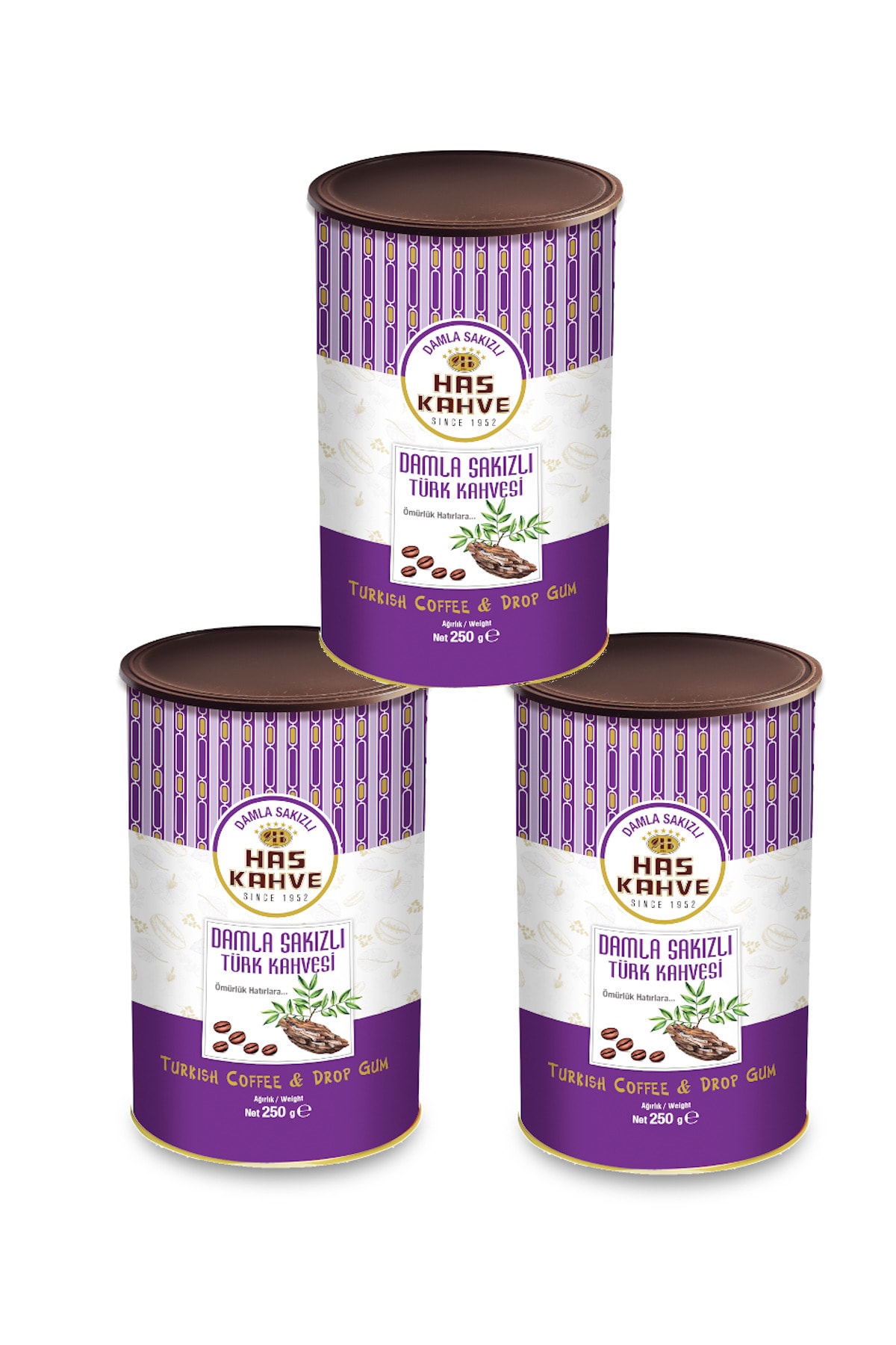 Has 3lü Damla Sakızlı Türk Kahvesi 3*250 gr