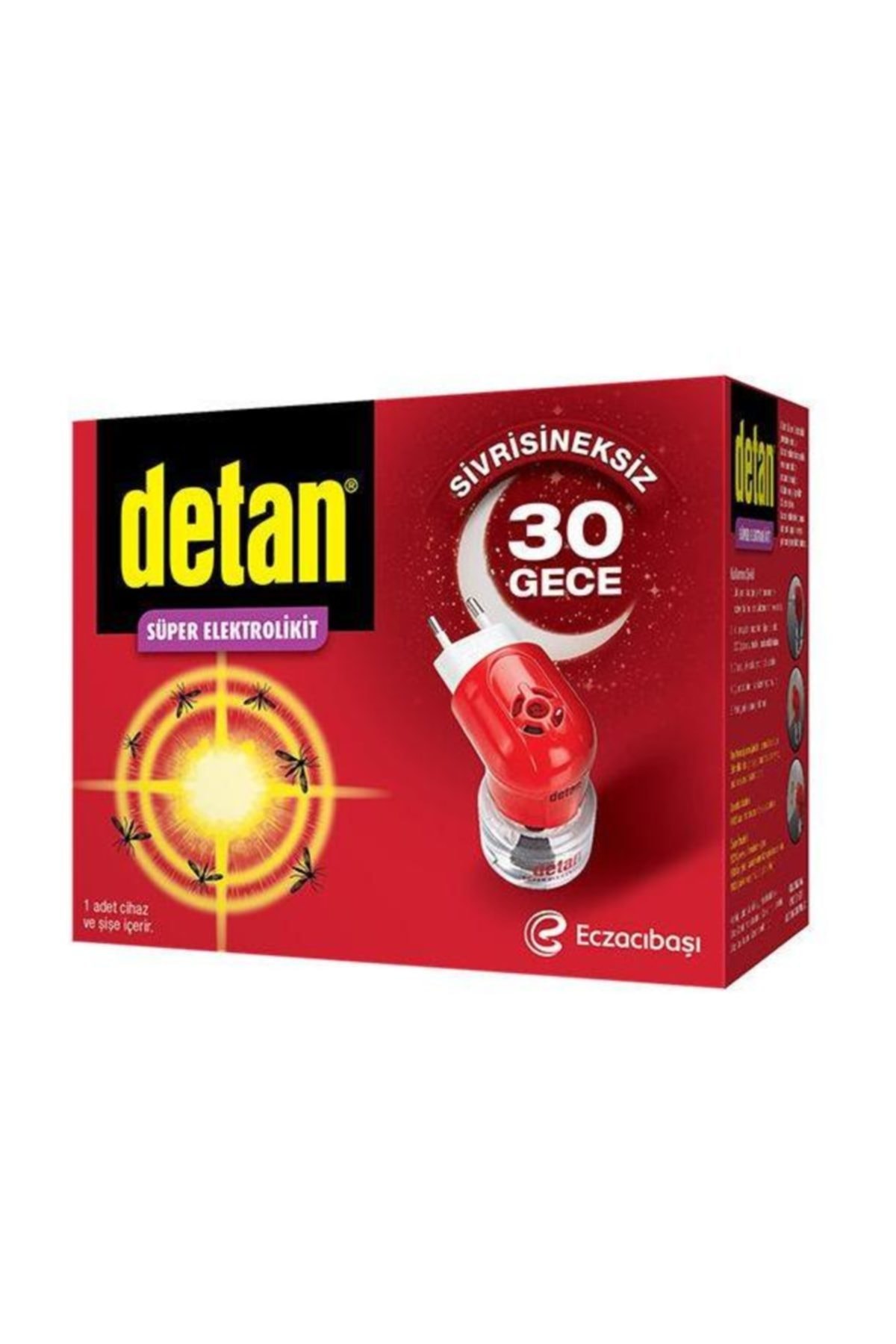 Detan Elektroli+F2Kıt Cihaz+Yedek 30 Gece