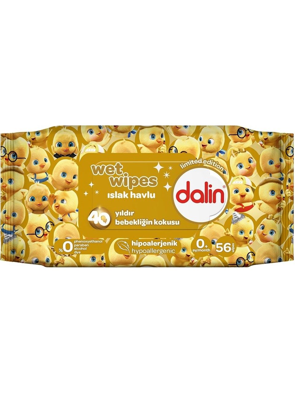 Dalin Islak Havlu Kapaklı 56 Lı x 9 Paket = 504 Yaprak