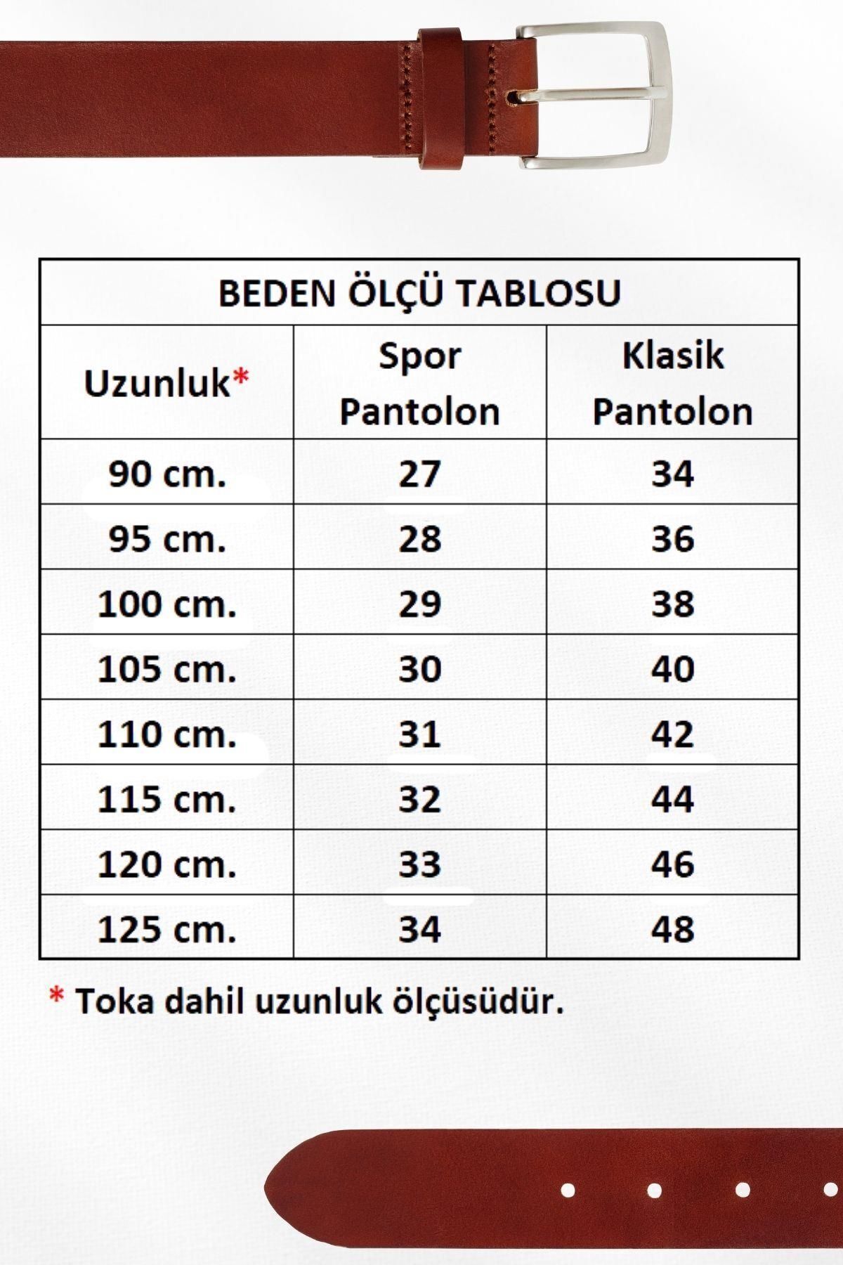 3 cm Genişlik %100 Hakiki Roys Deri Nikel Tokalı Dikişli Kadın Kemer Kahverengi