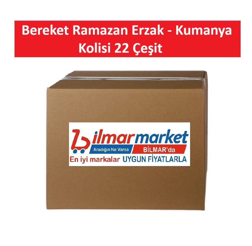 Bilmar Bereket Sofrası Ramazan Erzak Kumanya Kolisi 22 Çeşit