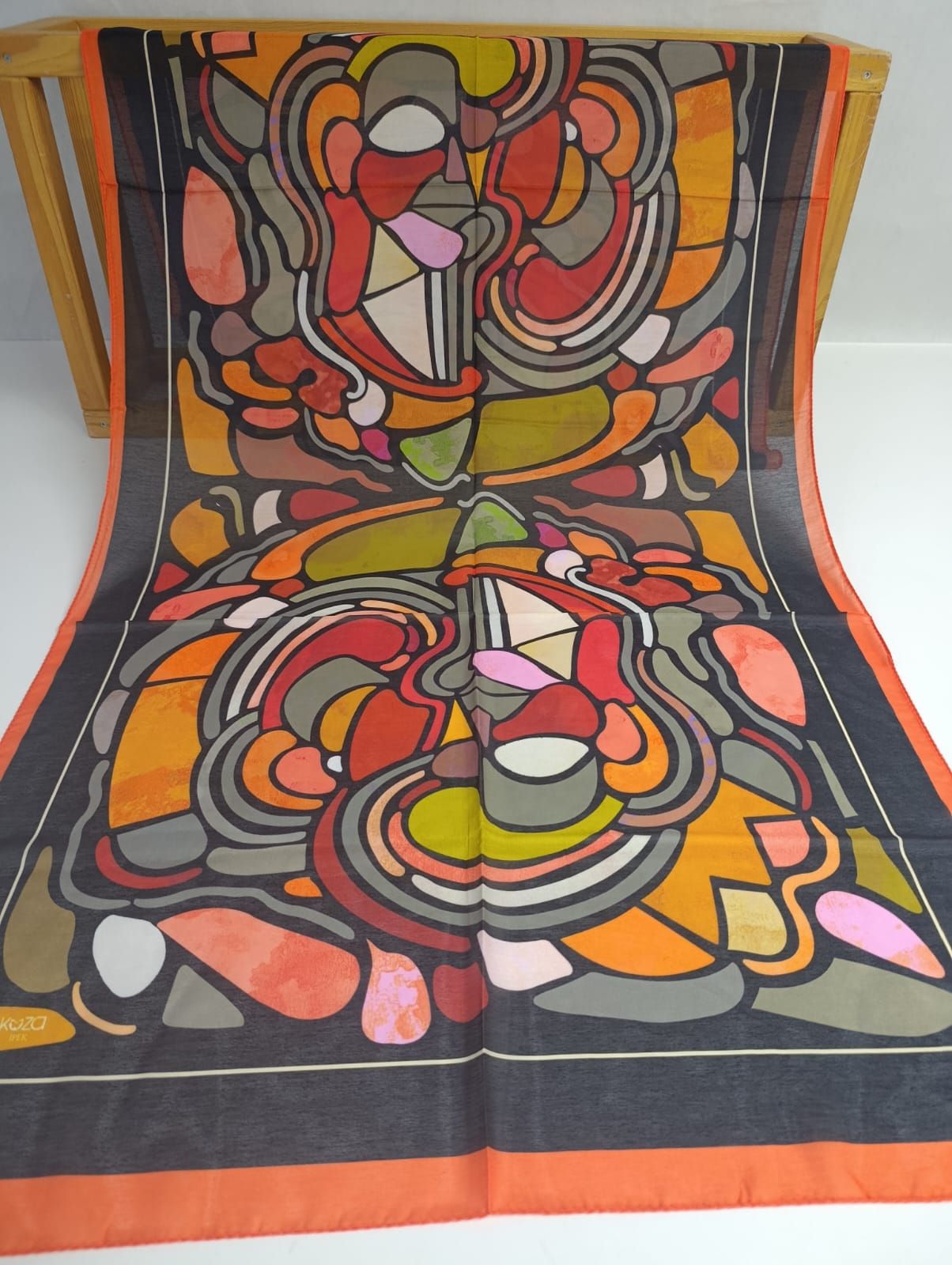 Bilmar Agua Fresh Şal Desenli 75 x 185 Cm/Turuncu/Agua Desen