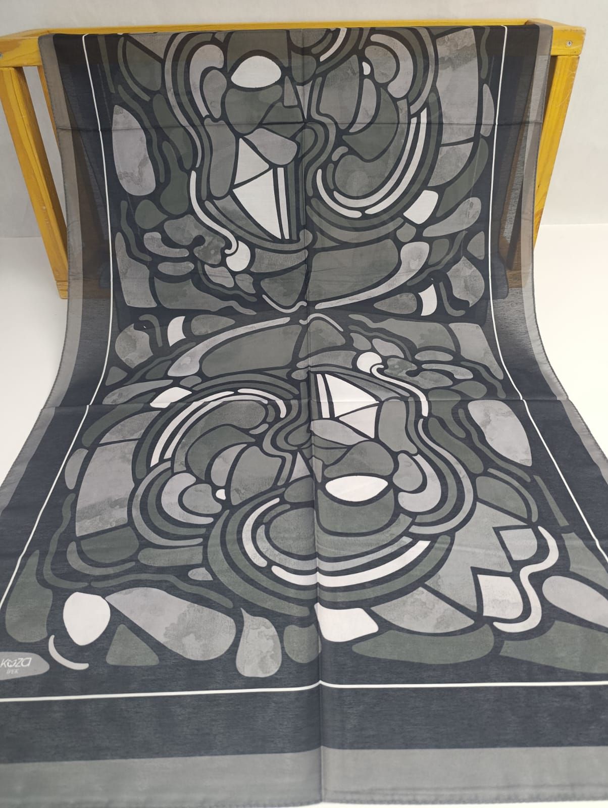 Bilmar Agua Fresh Şal Desenli 75 x 185 Cm/SIYAH/Agua Desen