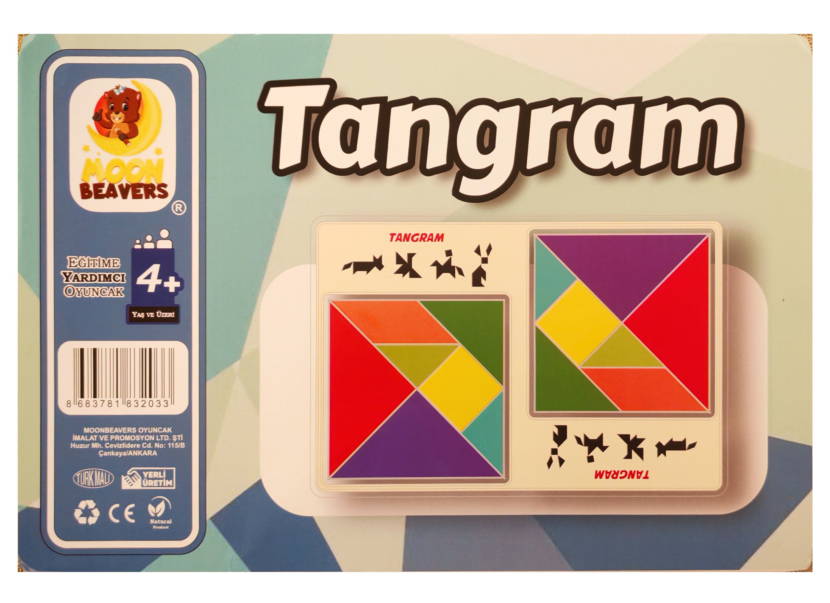 Zeka Oyunları Seti - 1 / Tangram - 3 Taş 9Taş