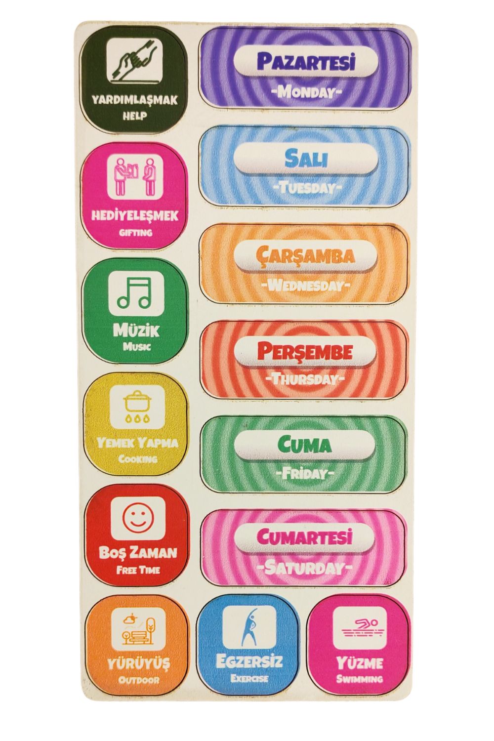 Bilim Adamlarının Günlük Planı Set
