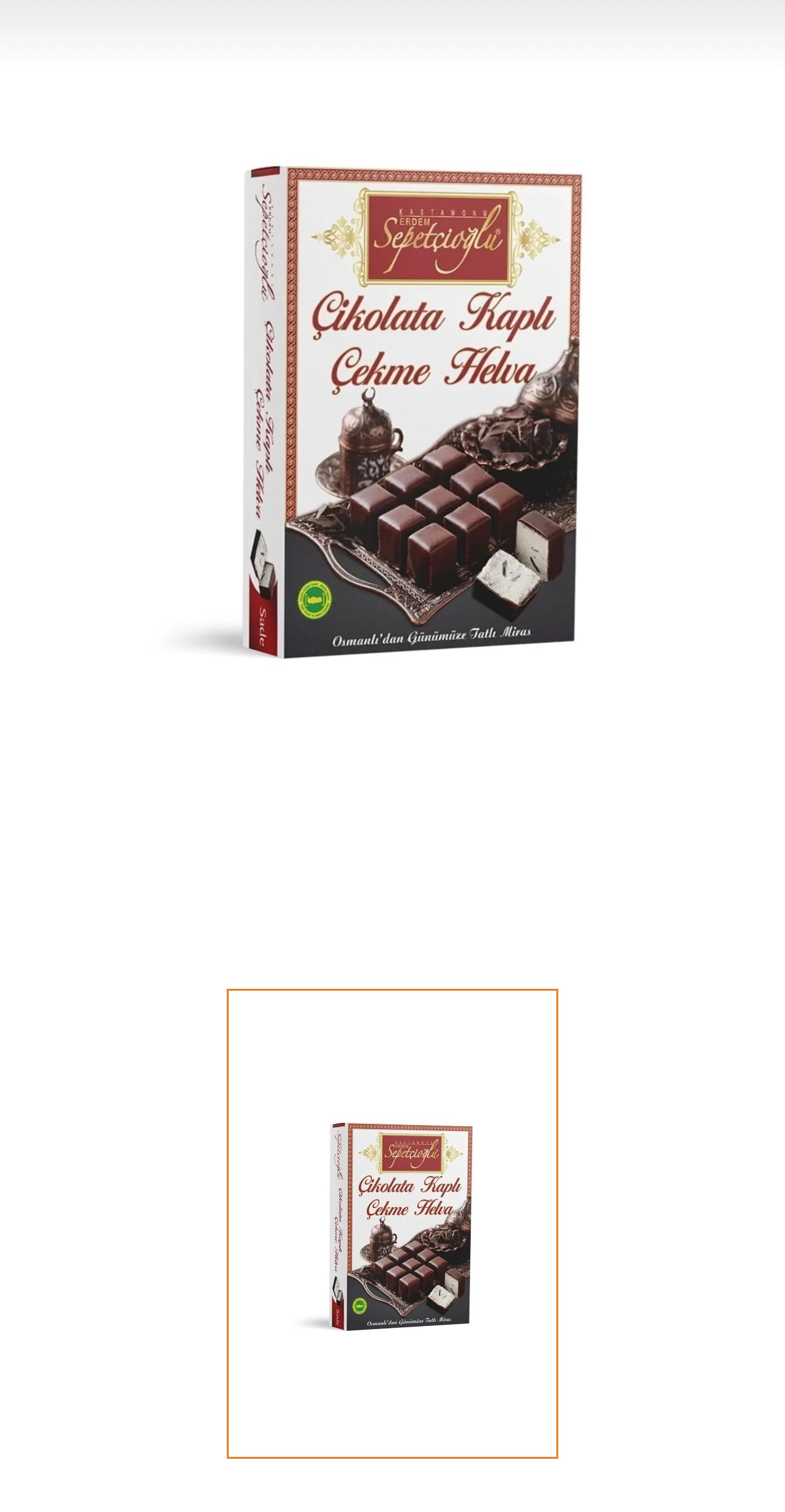 Sepetçioğlu Çikolata Kaplı Çekme Helva 160 gr