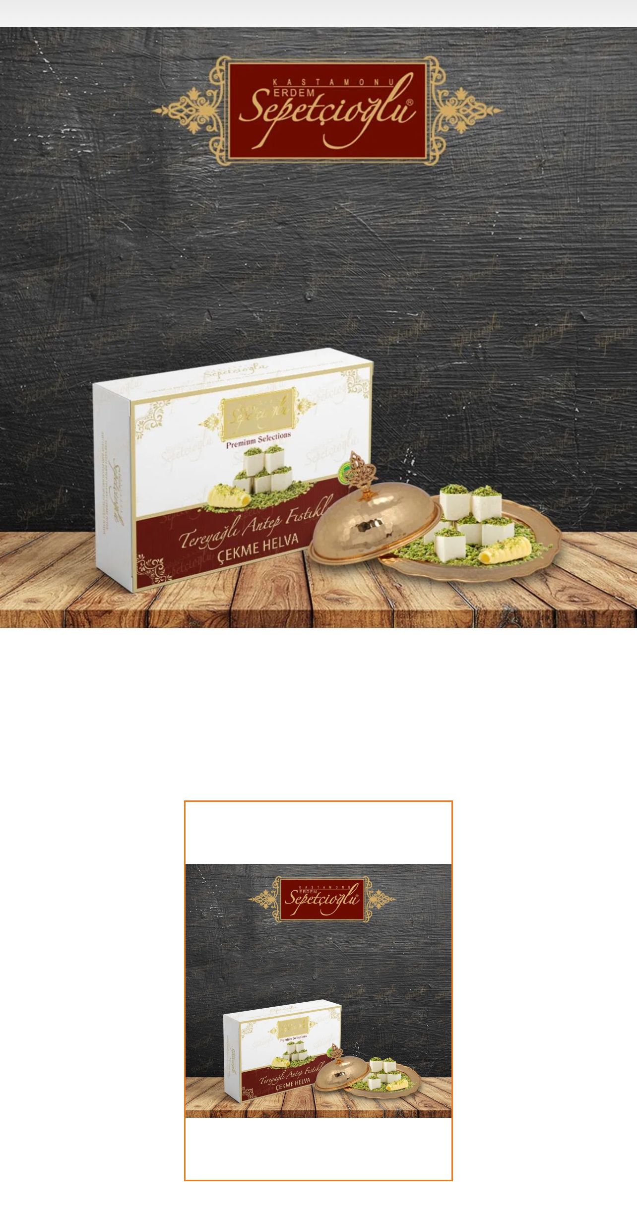 Sepetçioğlu Tereyağlı Antep Fıstıklı Çekme Helva 250 Gr