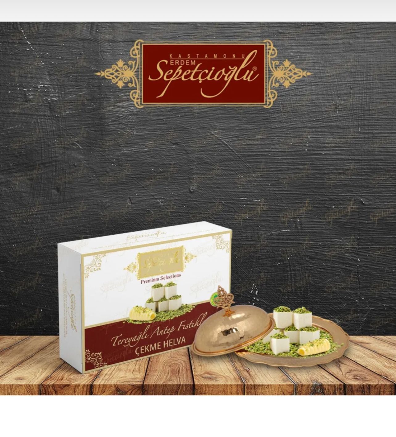 Sepetçioğlu Tereyağlı Antep Fıstıklı Çekme Helva 250 Gr