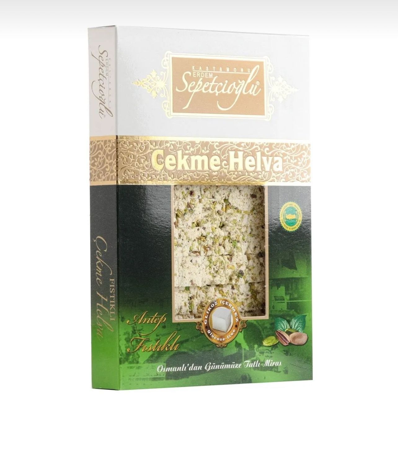 Sepetçioğlu Antep Fıstıklı Çekme Helva 550 Gr
