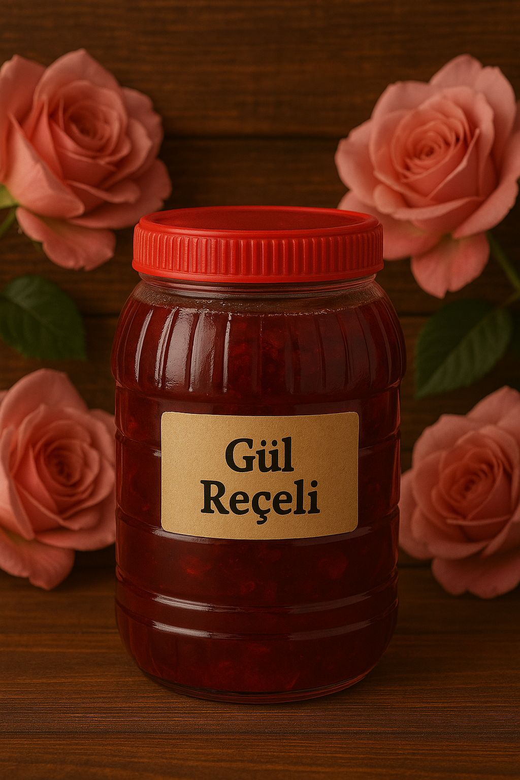 Doğal Katkısız Gül Reçeli 3800 Gr
