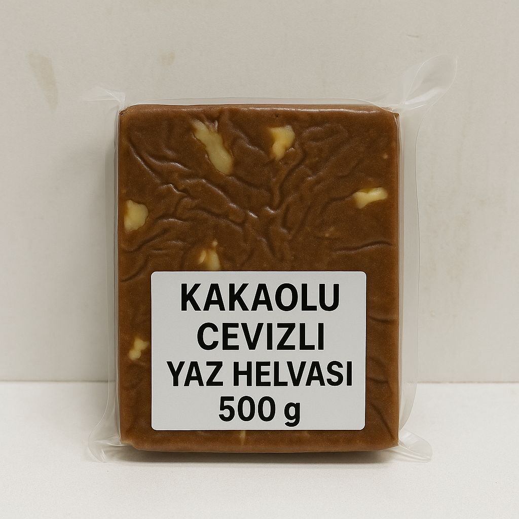 KAKAOLU CEVİZLİ YAZ HELVASI 500 Gr