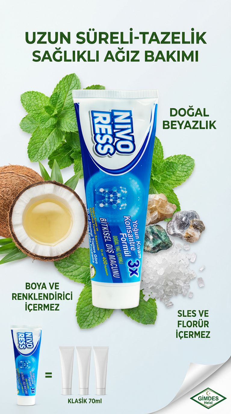 5 Al 4 Öde -  Bitkisel Diş Macunu - NIVORESS Doğal Mineralli
