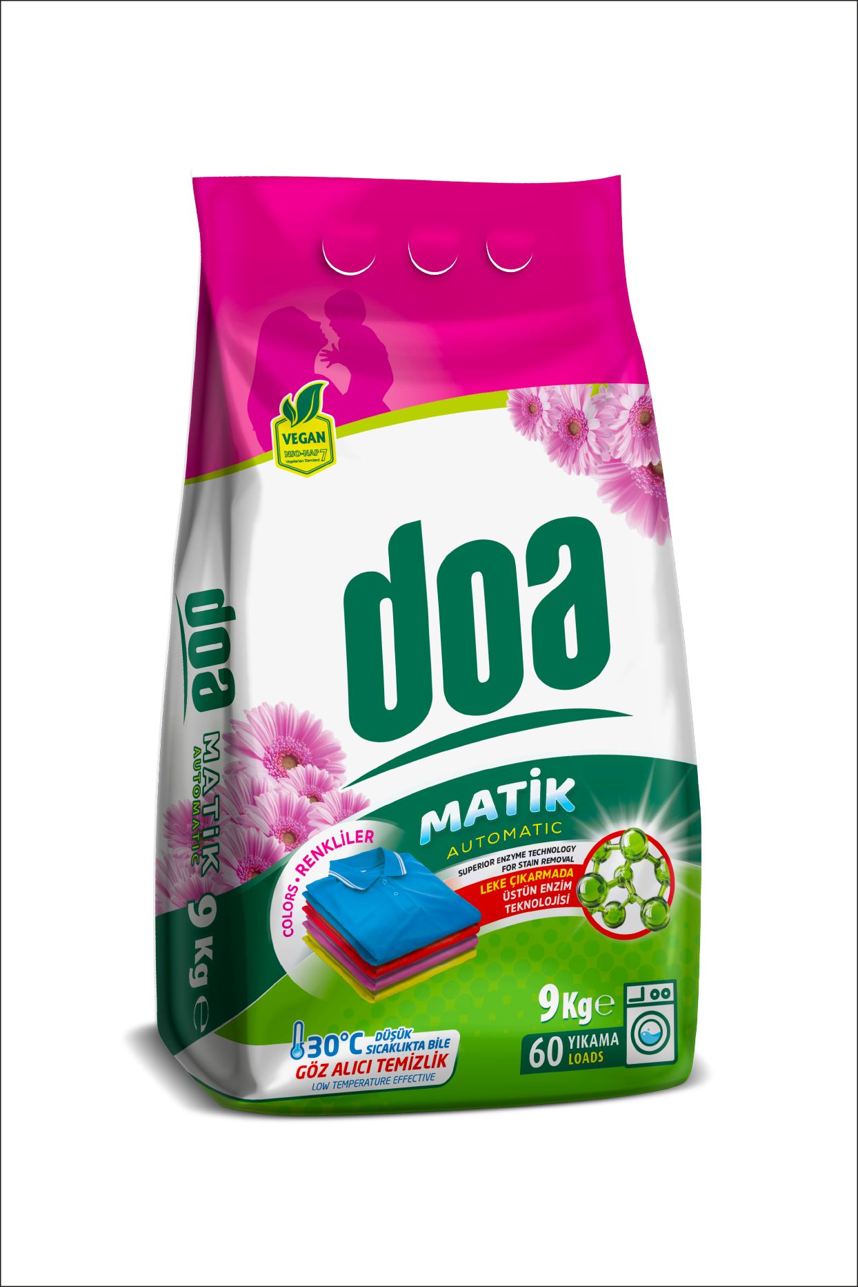 DOA MATİK DETERJAN RENKLİLER 9 KG